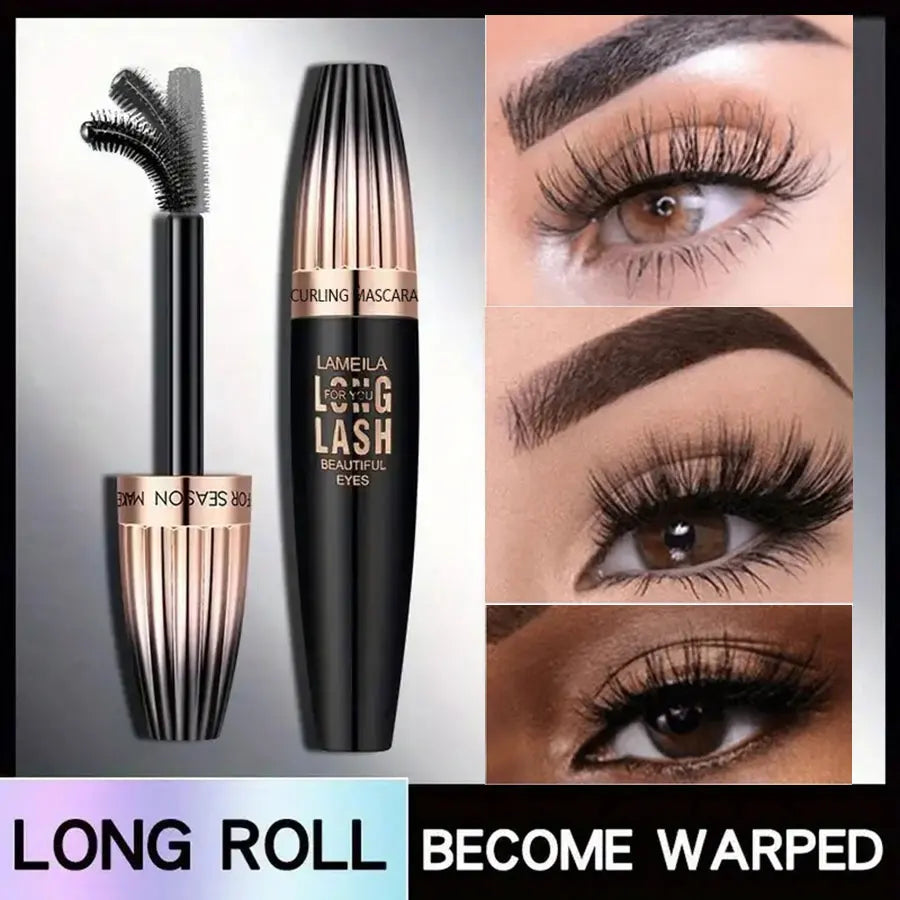 Transform Your Look with Our Waterproof 4D Mascara - Thick, Long, and Smudge-Proof for Stunning Eyes