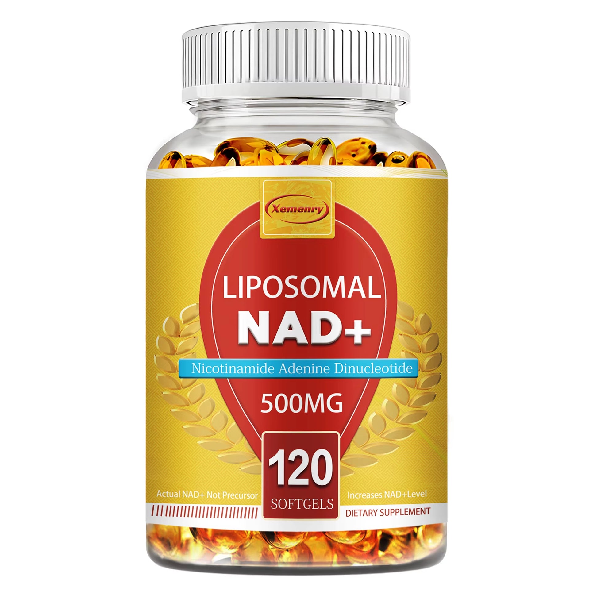 Liposomal NAD+ Capsules - Anti-Aging, Replenish Energy, Enhance Focus, Support Cellular Health - 120 Capsules