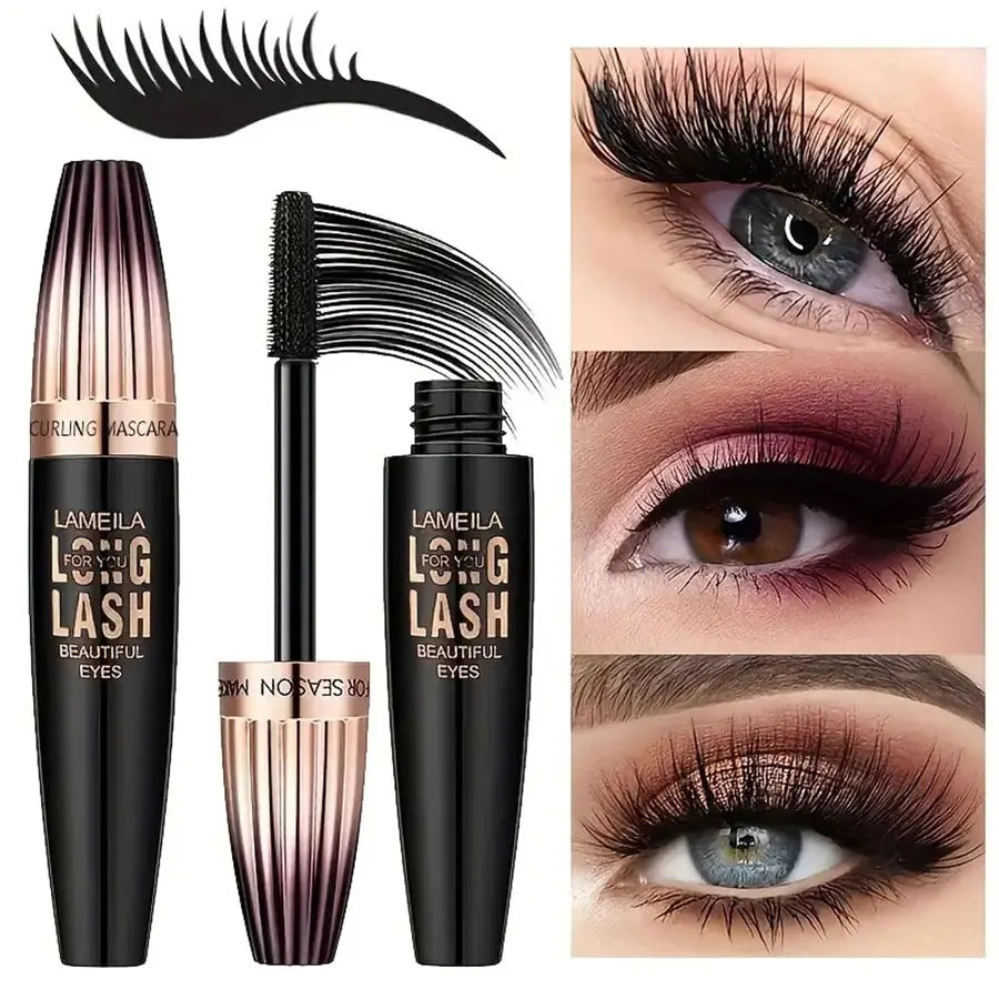 Transform Your Look with Our Waterproof 4D Mascara - Thick, Long, and Smudge-Proof for Stunning Eyes