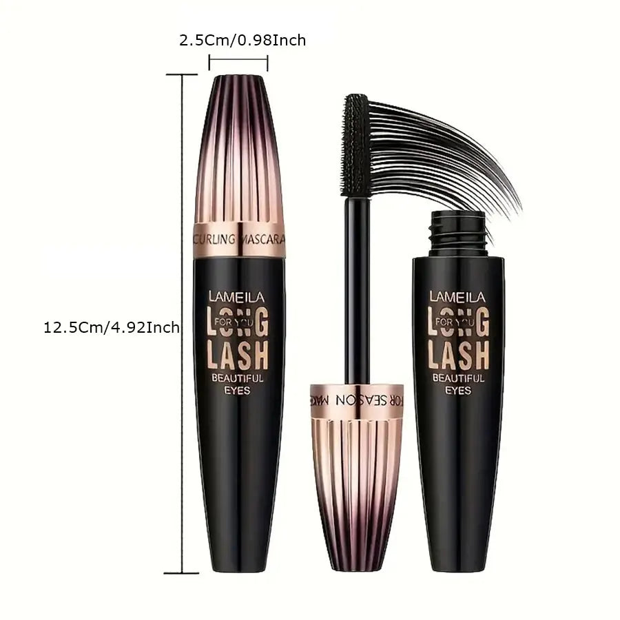 Transform Your Look with Our Waterproof 4D Mascara - Thick, Long, and Smudge-Proof for Stunning Eyes