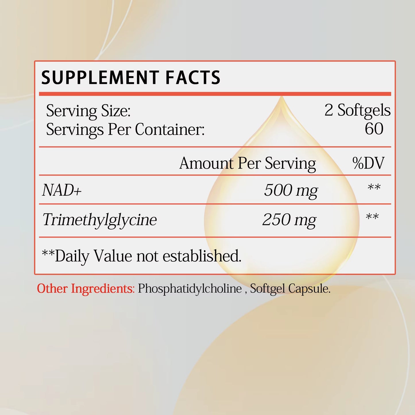 Liposomal NAD+ Capsules - Anti-Aging, Replenish Energy, Enhance Focus, Support Cellular Health - 120 Capsules