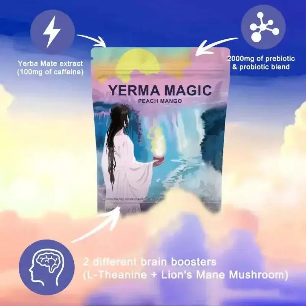 YERMA MAGIC Instant Yerba Mate Powder - Supports Energy, Gut Health